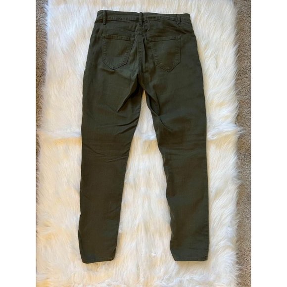 Olive Green Womens Jeans Size 8 - Picture 3 of 7